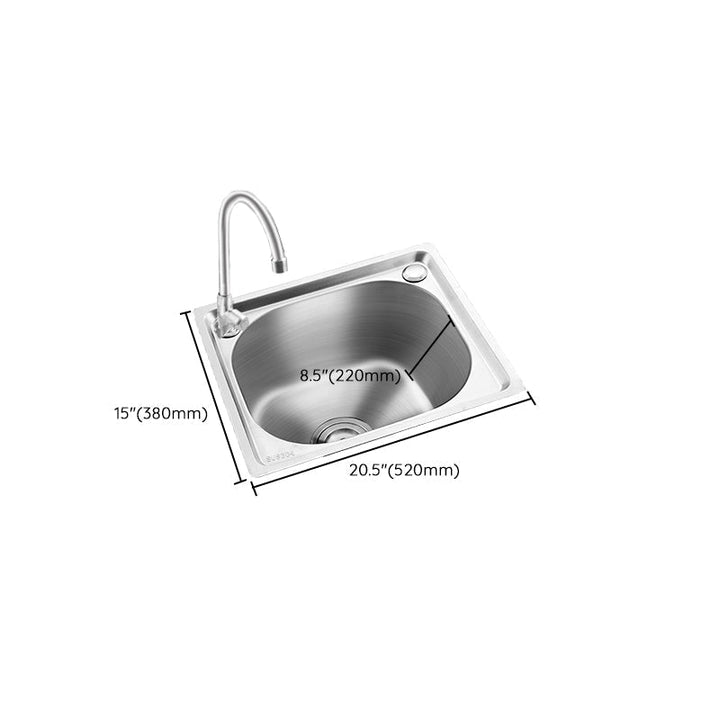 Modern bar prep mirror stainless steel with faucet workstation strip