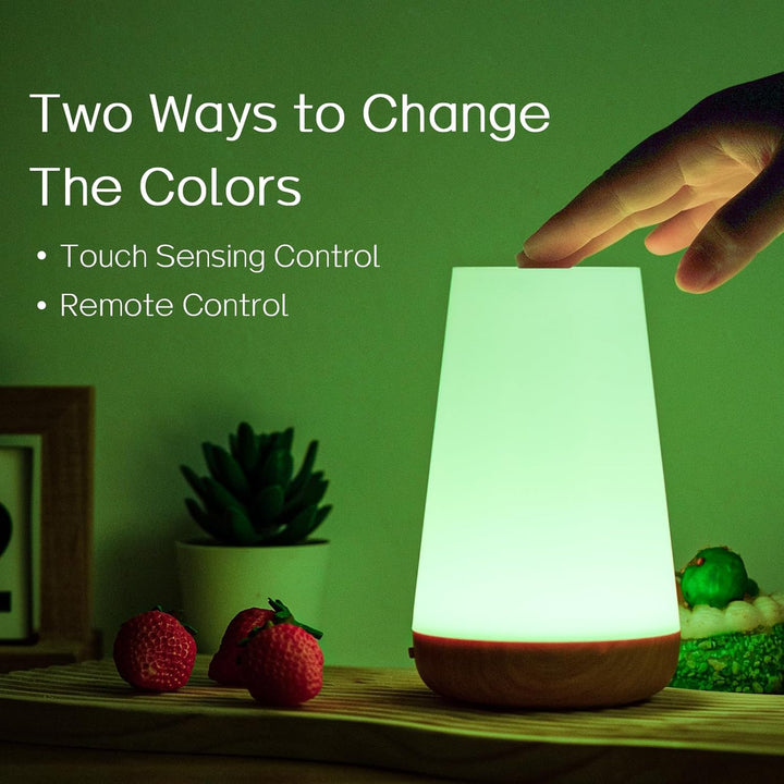 Night Light, LED Touch Bedside Table Lamp, 13 RGB colors Changing