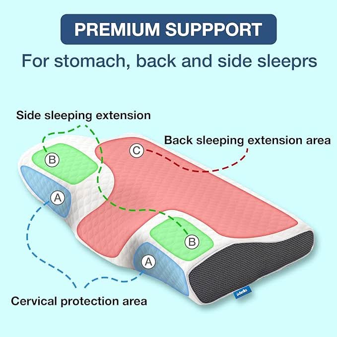 snoring pillow - Ergonomic &amp; comfortable for a restful night