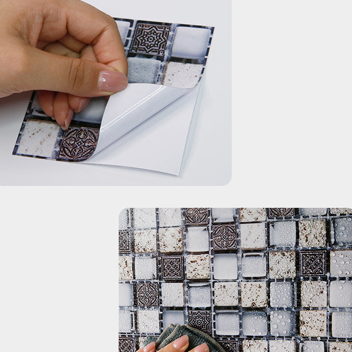 Mosaic tile for peeling and sticking Tile mirror kitchen Removable wall tile