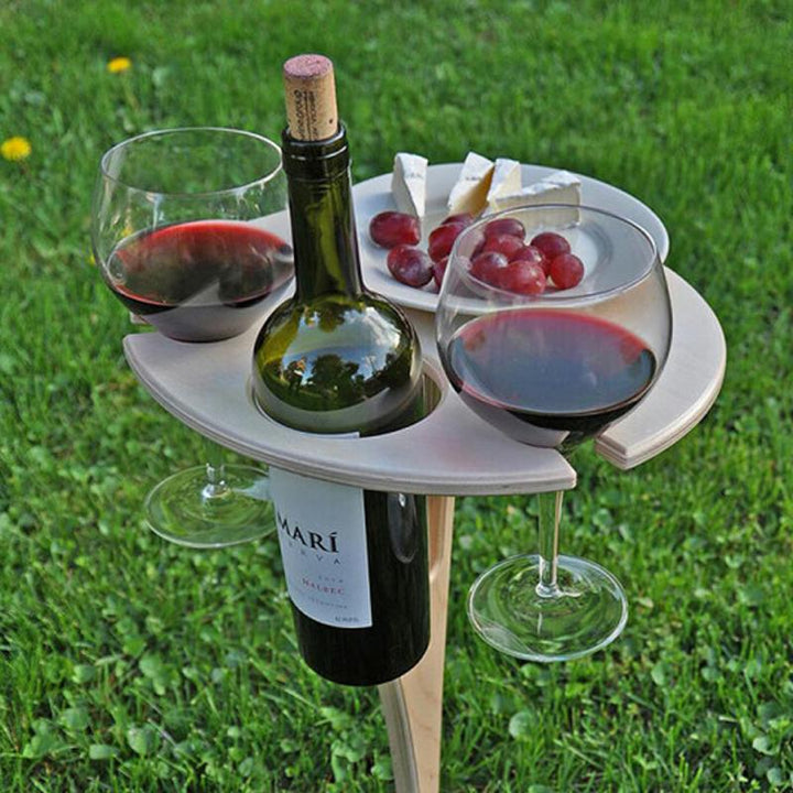 Outdoor portable do-it-yourself wine rack