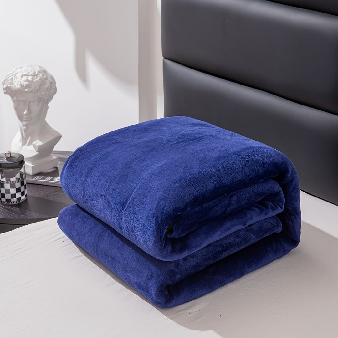 Soft and warm grey flannel blanket for all seasons
