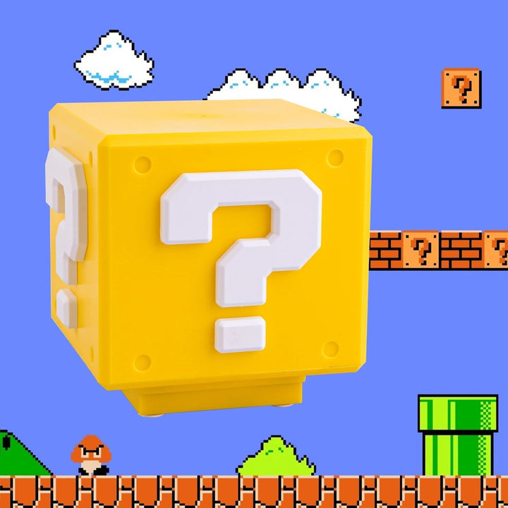 Power-Up Block Night Light - Super Mario-inspired Game Decoration