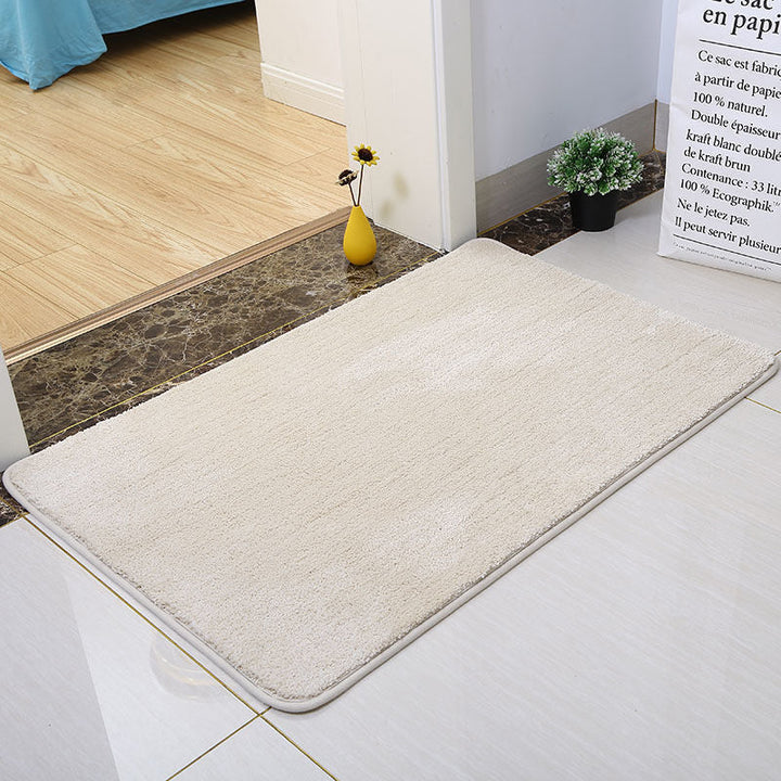 Feblilac Solid colour Tufted Bath Mat, Multiple Sizes Bath Mat, Pure Non-Slip Bath Mat