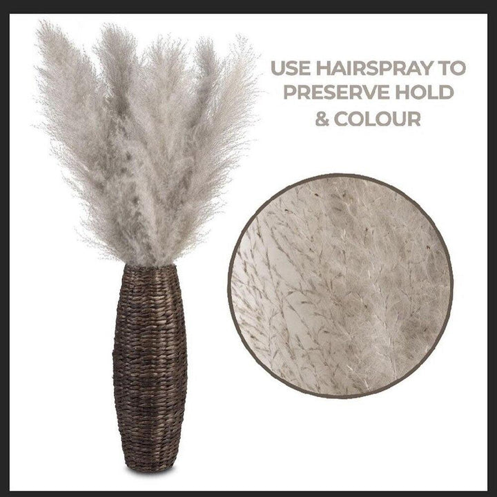 80 cm natural, real dried pampas grass bouquet (white / beige / gray) │ fluffy feather for modern boho home decor