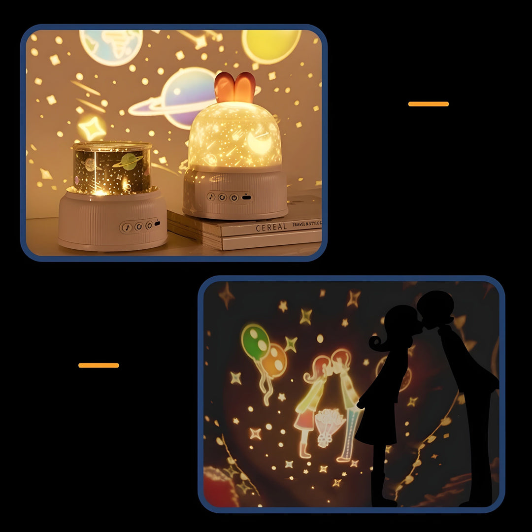 BunnyBeam Light - Casual Cute Bunny Projector Night Light for Kids |