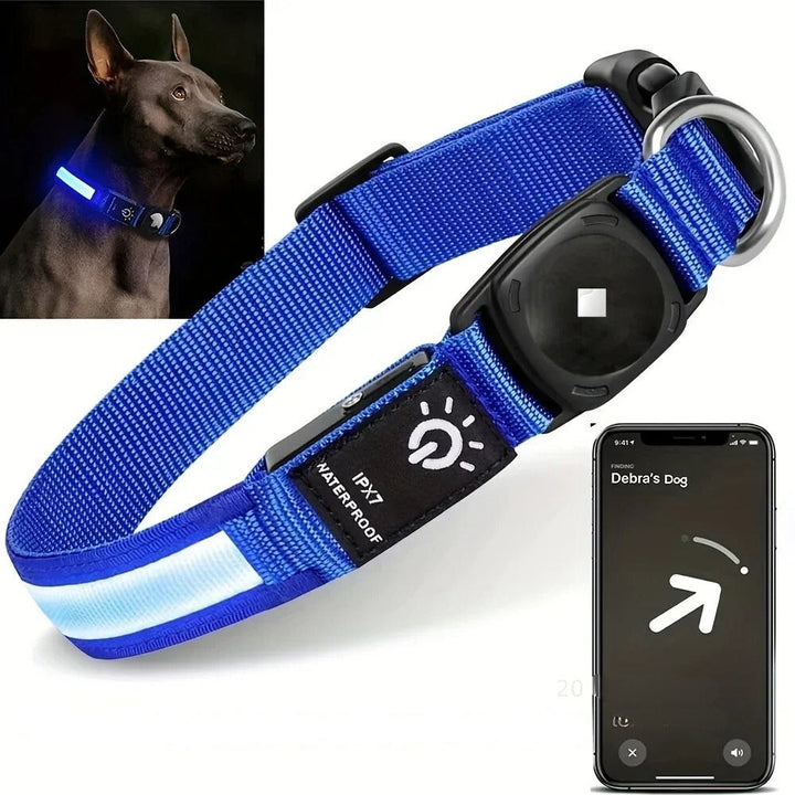 Flashing Dog Collars – Waterproof LED Light Up Dog Collar with USB Rechargeable Glow, Dog Collars Illuminated for Night Safety, All Sizes