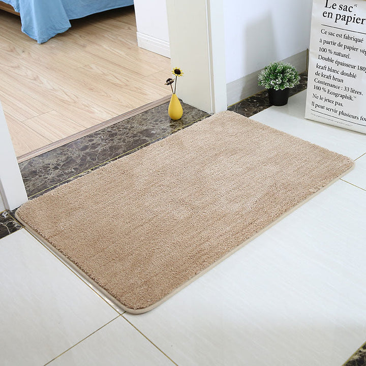Feblilac Solid colour Tufted Bath Mat, Multiple Sizes Bath Mat, Pure Non-Slip Bath Mat