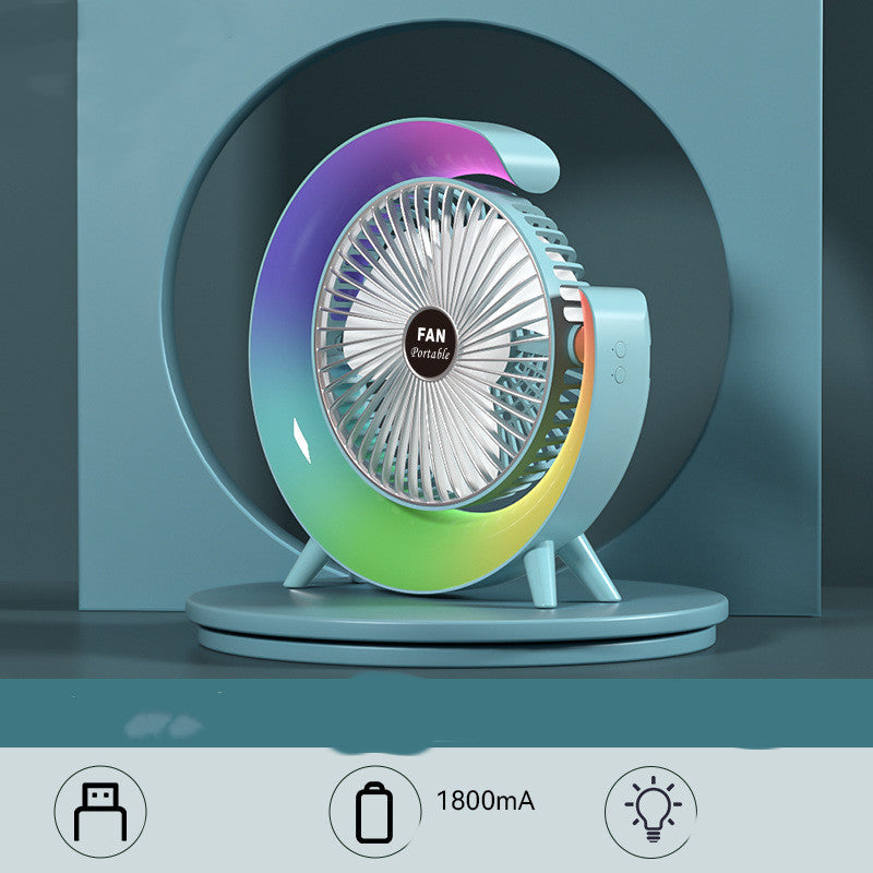 USB-Charging Night Light Mini Fan |