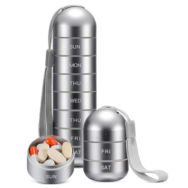7-Day Portable Pill Organizer for Travel