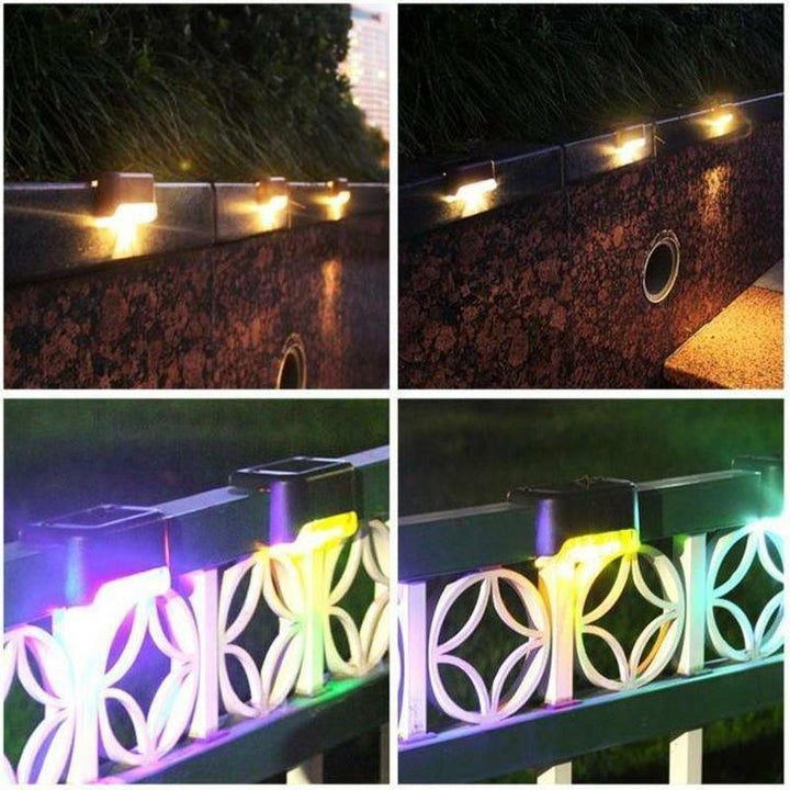 Waterproof Stair Solar Lights for Outdoors (4 pieces)