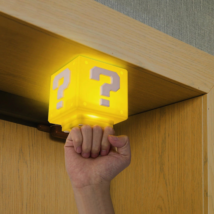 Power-Up Block Night Light - Super Mario-inspired Game Decoration