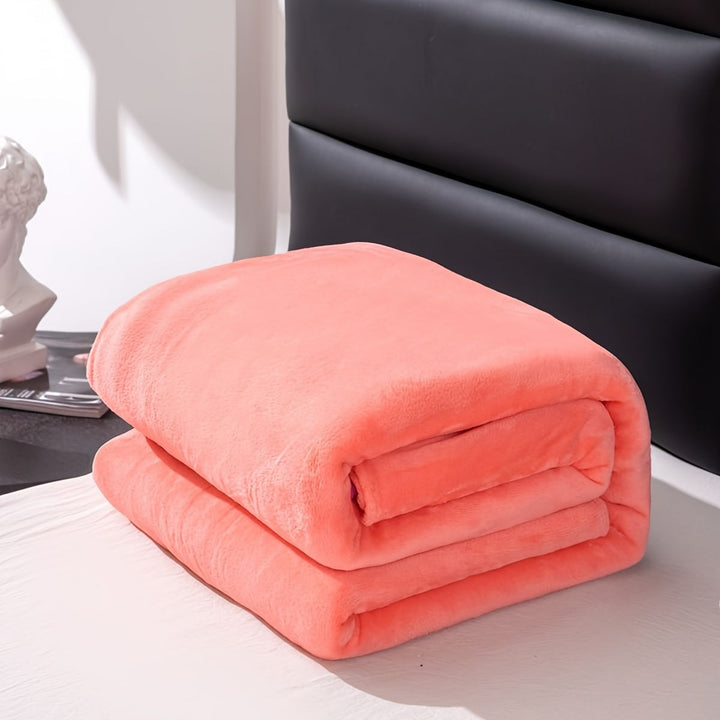 Soft and warm grey flannel blanket for all seasons