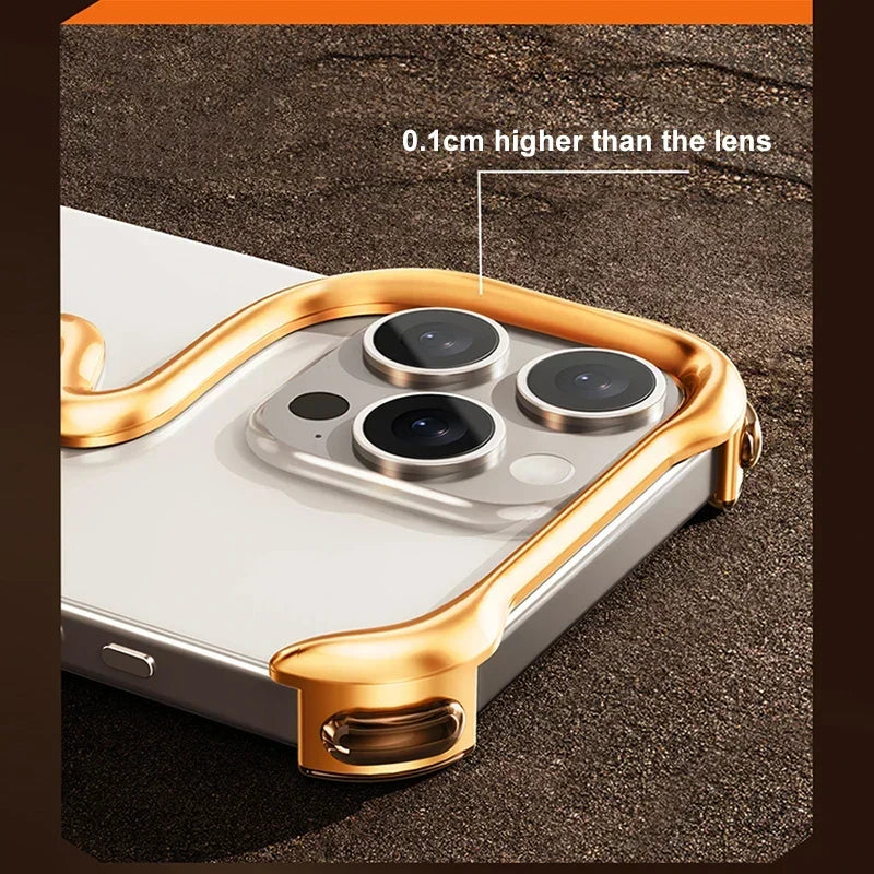 Metal Alloy Frameless  iPhone Case