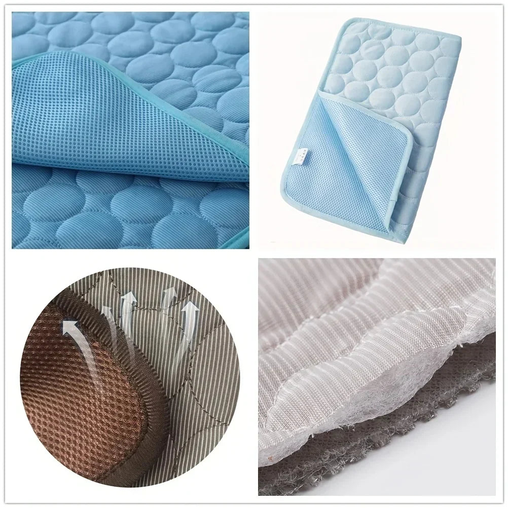 Extra Large Dog Cooling Mat | Summer Pet Bed for Small &amp; Big Dogs | Durable Blanket for Cats &amp; Sofa Protection - Ice Pad Blanket |