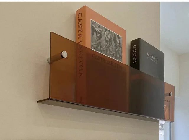 ClearLine – Stylish Acrylic Wall Shelf for Magazines