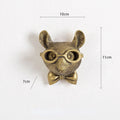 Antique Bronze Resin Animal Pendant Golden Deer Head Wall Storage Hook Background Wall Accessories Decorative Figures