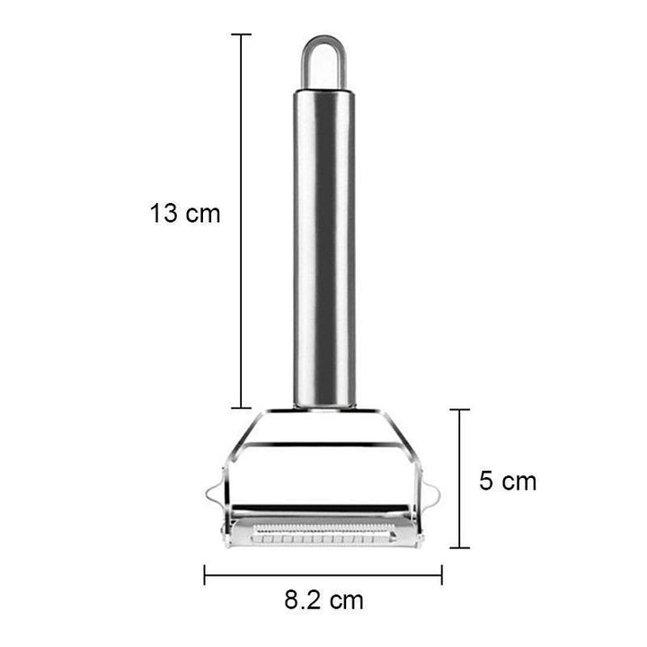 Ultra-sharp stainless steel multifunctional vegetable peeler &amp; julienne cutter