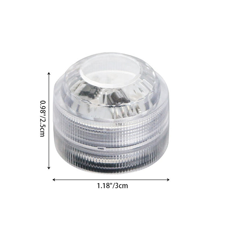 Modern simplicity waterproof battery PS round underwater LED landscape lighting outdoor light for outdoor patio