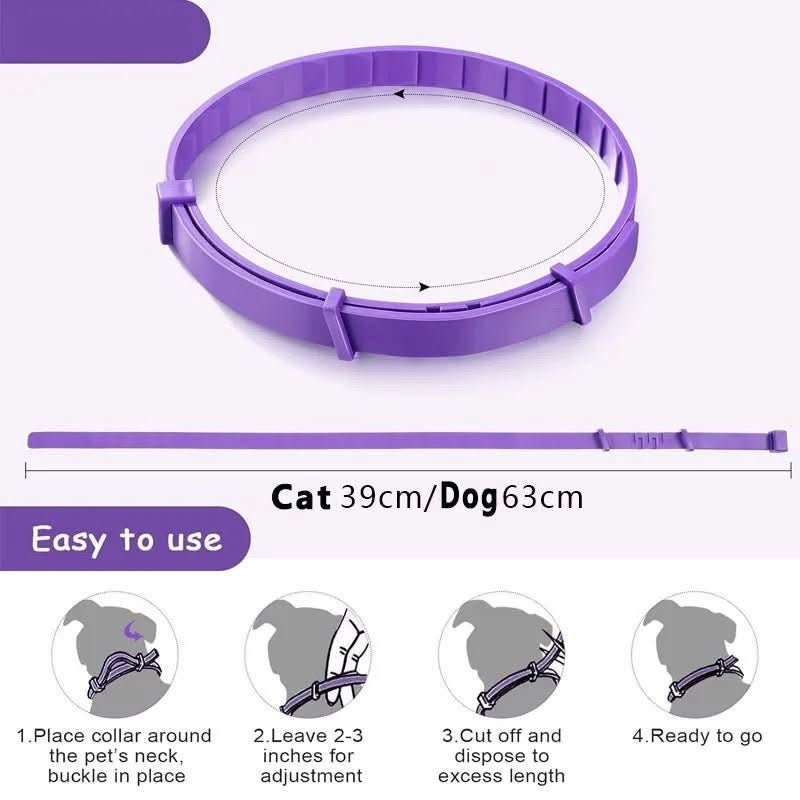 Calming collar with pheromones for relaxed dogs