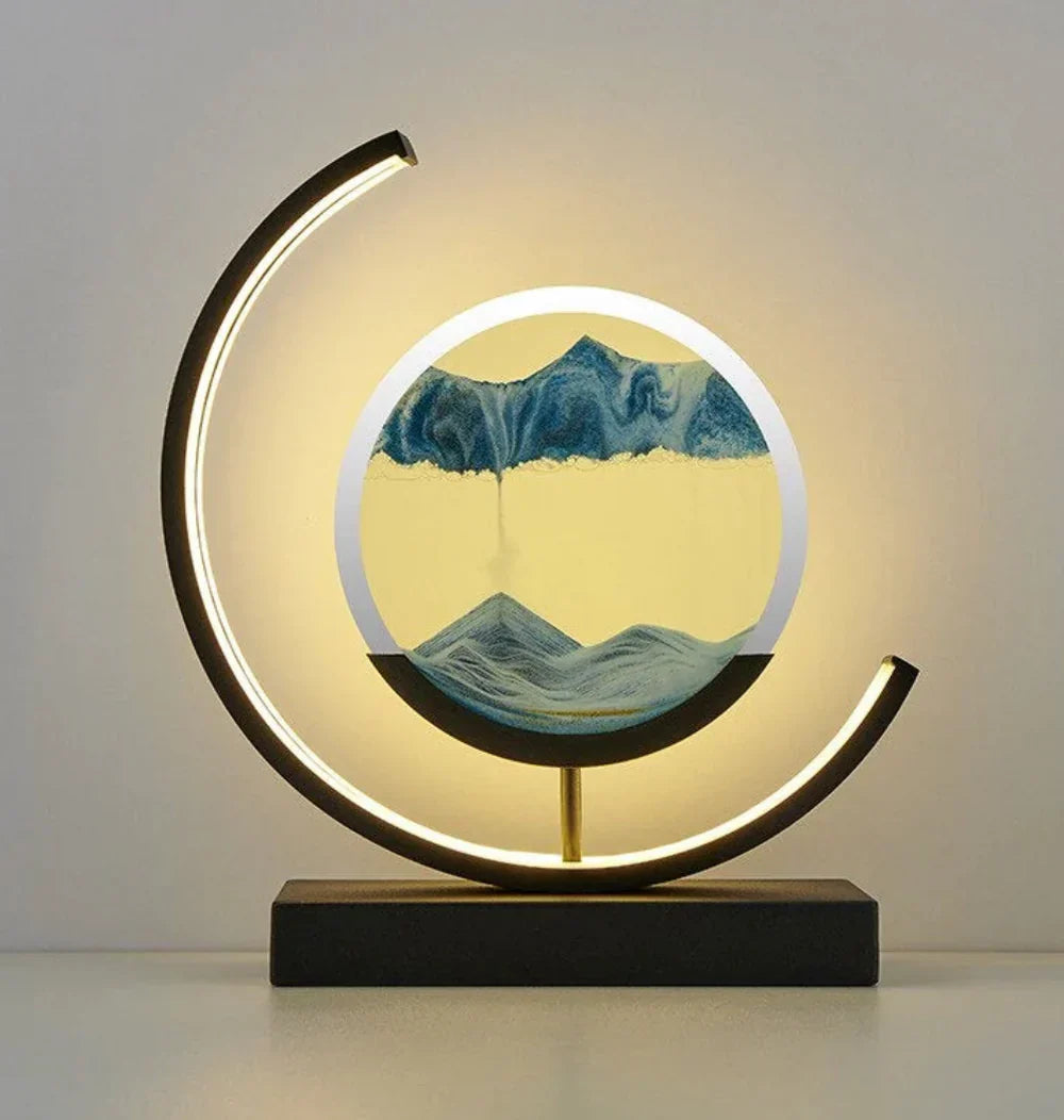 Balance Sand Art Lamp | Best Lava Lamps-Inspired Space Lamp, Cool LED Night Light for Relaxing Bedroom &amp; Living Room Decor