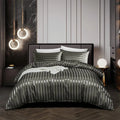NoirLuxe Duvet Cover Set - Elegant Satin Bedroom Transformations