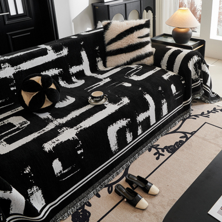 Brushstroke Art Sofa Cover