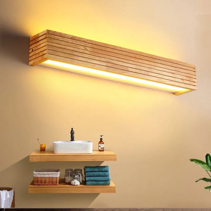 Wooden Wall Lights for Bathroom Mirrors – Stylish Functional Illumination for Home Decor &amp; Vanity Lighting