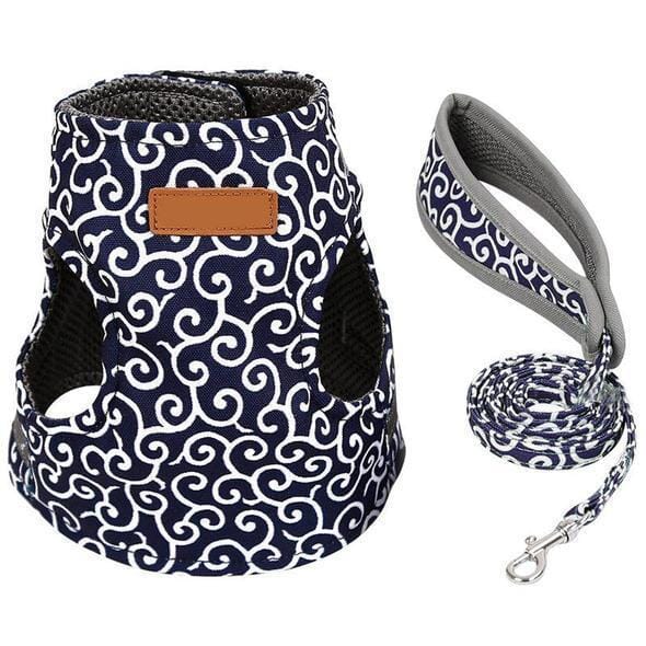 Cat vest harness and leash set for walks