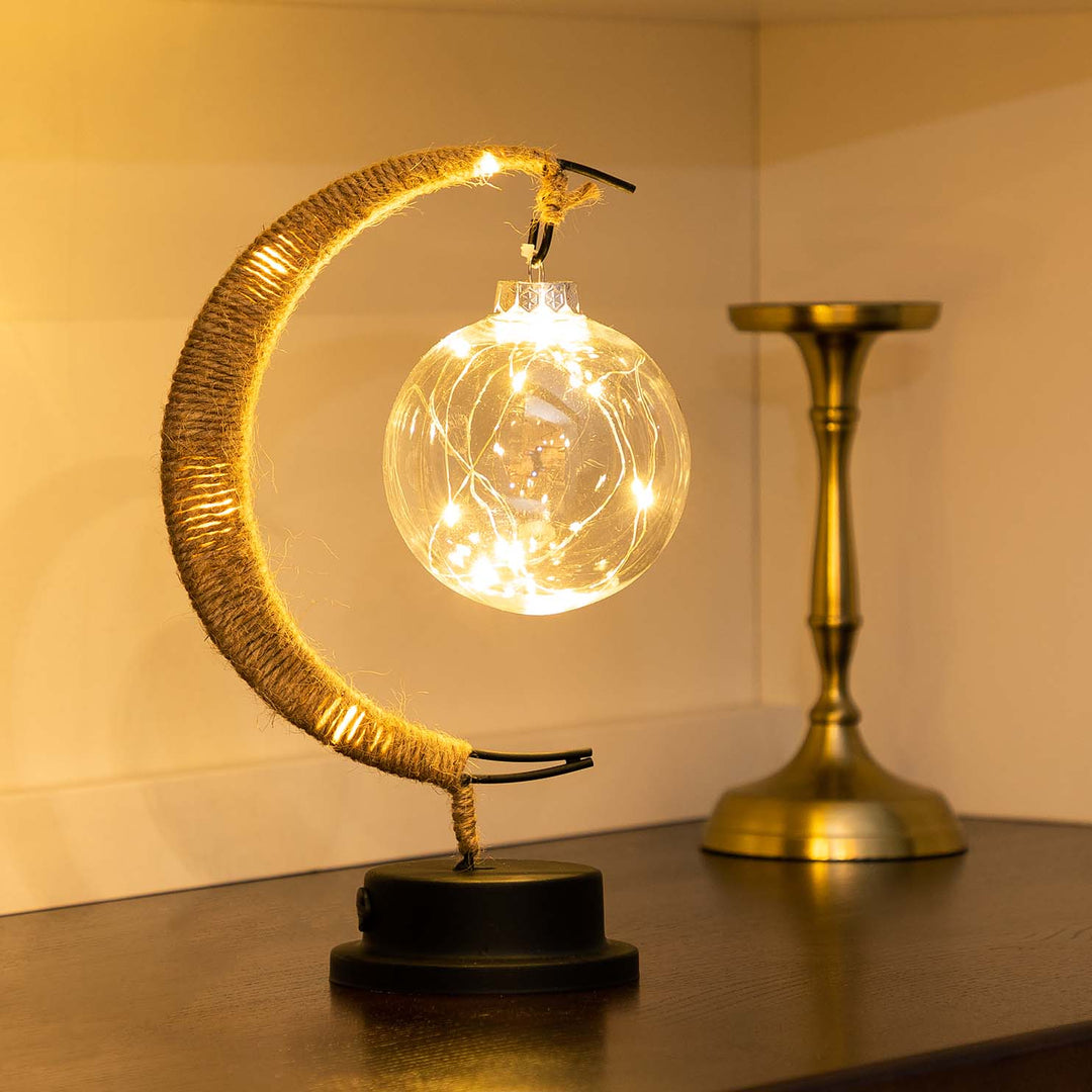 LED Lunar Lamp - Enchanted Moon Night Light for Bedroom, Nursery &amp; Home Decor