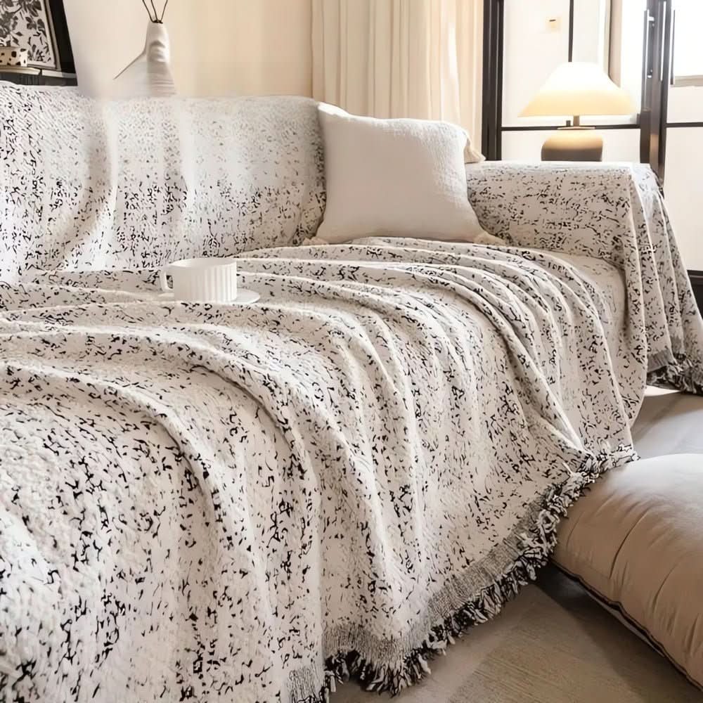 Reversible Microfiber Sofa Cover, Non-Slip and Easy to Care for