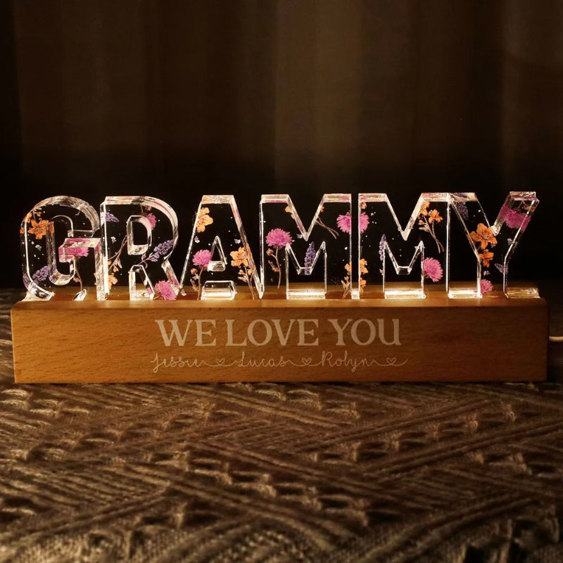Custom Flower Printed LED Night Light |