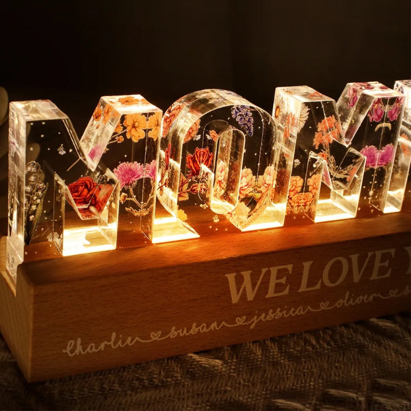 Custom Flower Printed LED Night Light |
