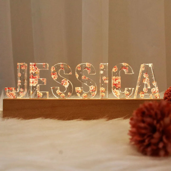 Custom Flower Printed LED Night Light |