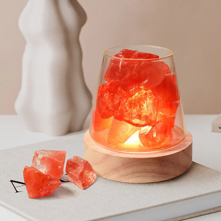 Himalaya Salt Lamp - Crystal Night Light &amp; Essential Oil Diffuser