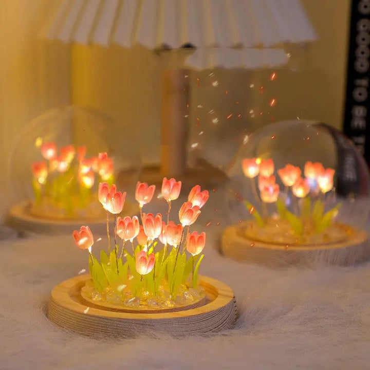 DIY Glass Tulip Globe Lamp