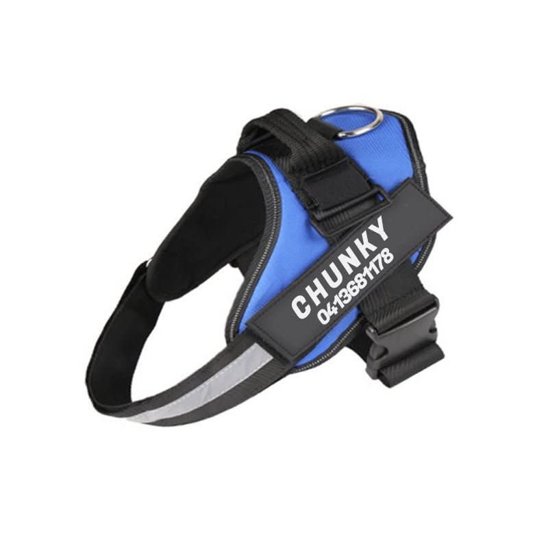 DOGSAFE HARNESS – Safety dog harness with name tag &amp; reflectors