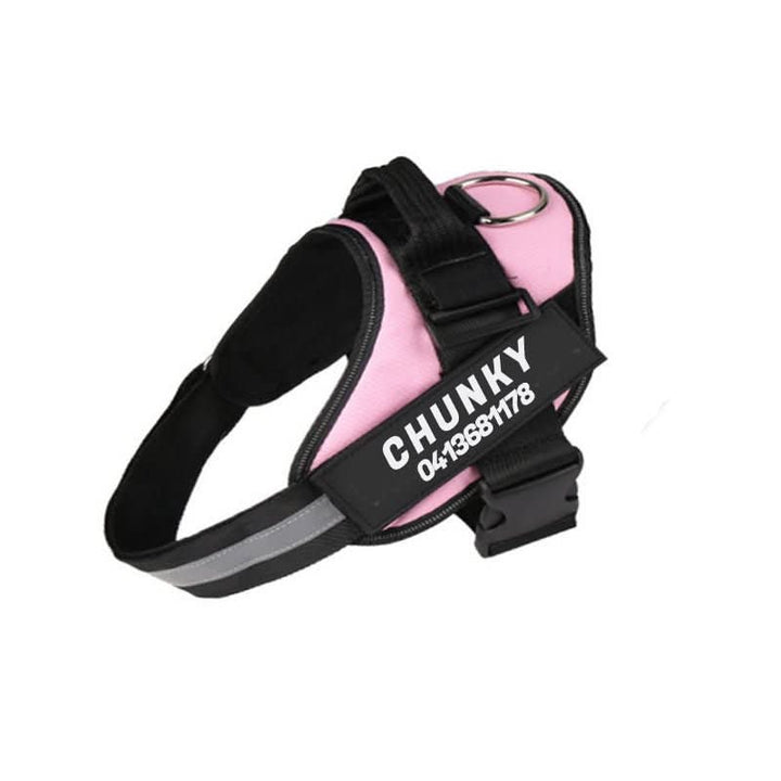 DOGSAFE HARNESS – Safety dog harness with name tag &amp; reflectors