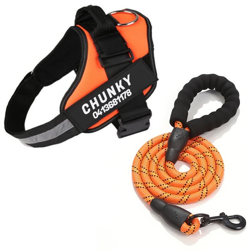 DOGSAFE HARNESS – Safety dog harness with name tag &amp; reflectors