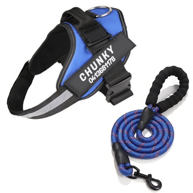 DOGSAFE HARNESS – Safety dog harness with name tag &amp; reflectors