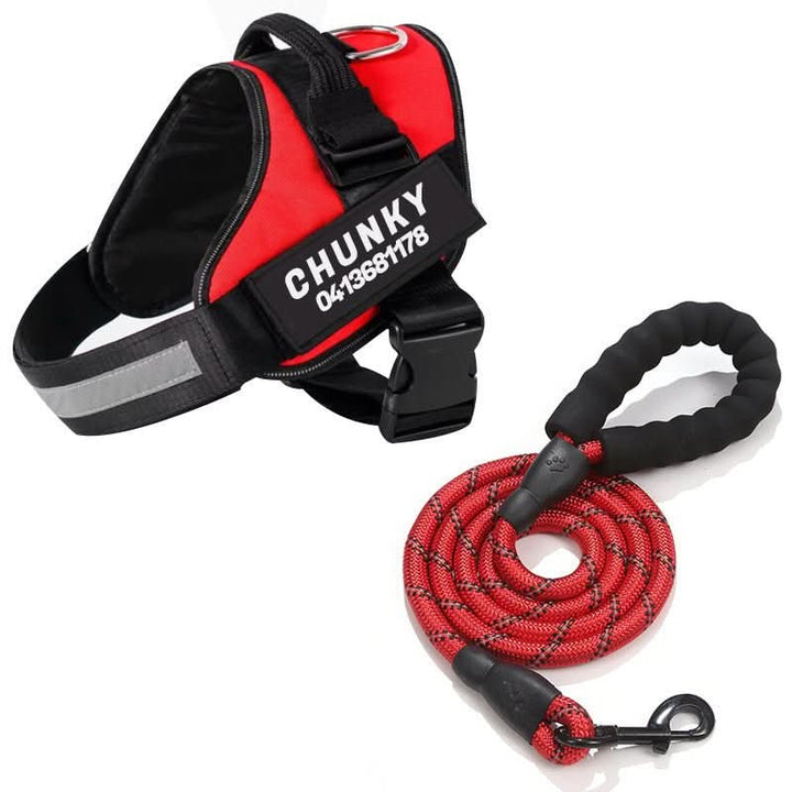 DOGSAFE HARNESS – Safety dog harness with name tag &amp; reflectors