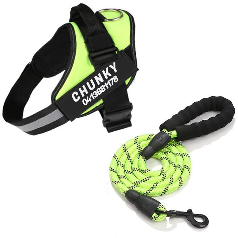 DOGSAFE HARNESS – Safety dog harness with name tag &amp; reflectors