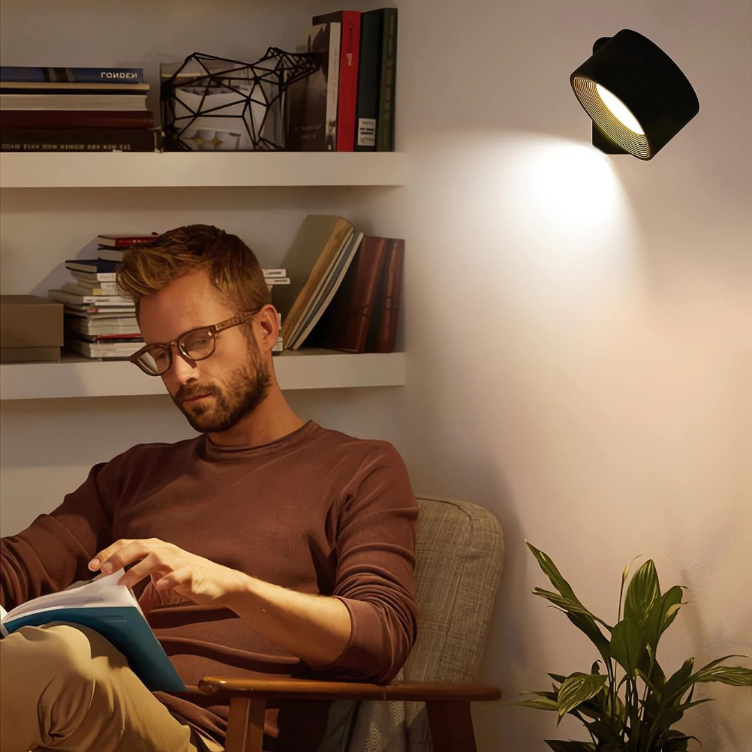 FlexiLamp – Wireless, Rechargeable Wall Light with 360° Rotation