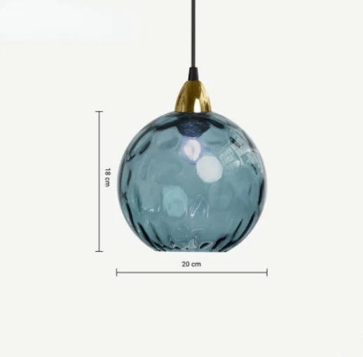HelderBol - Glass ball pendant lamp