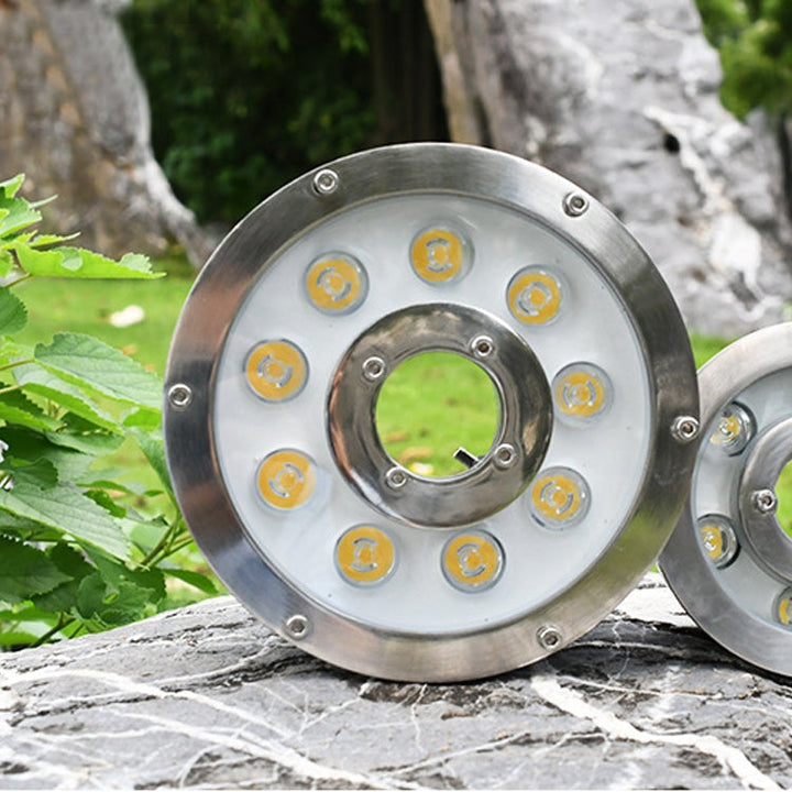 6W Landscape color Changing Ring LED Aluminum Alloy Underwater Fountain Light (color Changing)