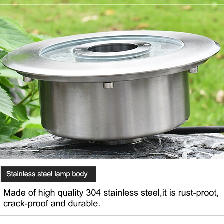18W Landscape colored color Change Ring LED Stainless Steel Underwater Fountain Light (colorful)