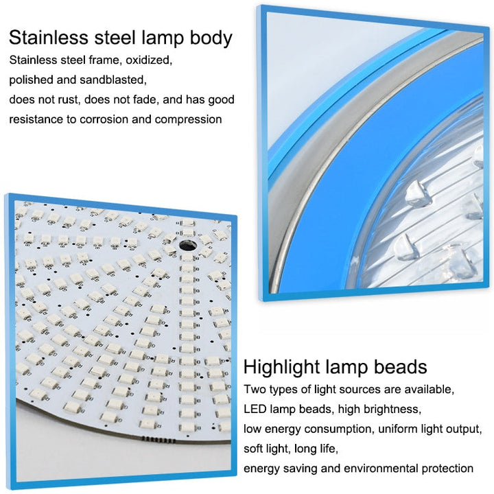 18W LED Stainless Steel Wall Mounted Pool Light Landscape Underwater Light (colorful Light)
