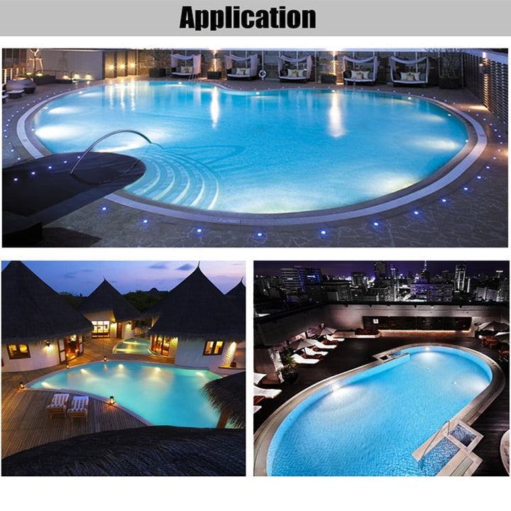 15W LED Stainless Steel Wall Mounted Pool Lighting Landscape Underwater Light (colored Light + Remote Control)
