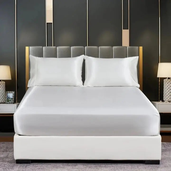 Ice Silk Bed Sheet – Cool &amp; breathable bedding set