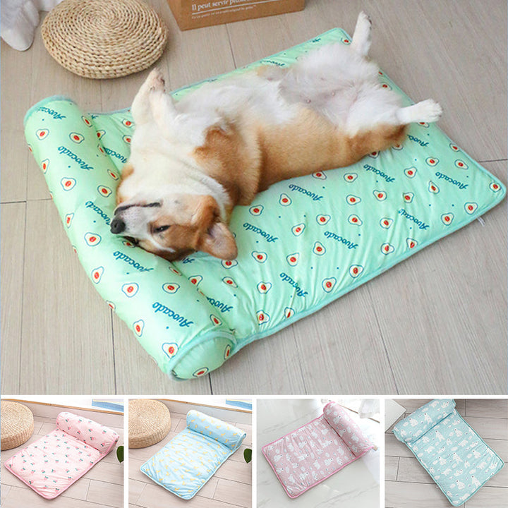 Ice silk cooling mat for pets |